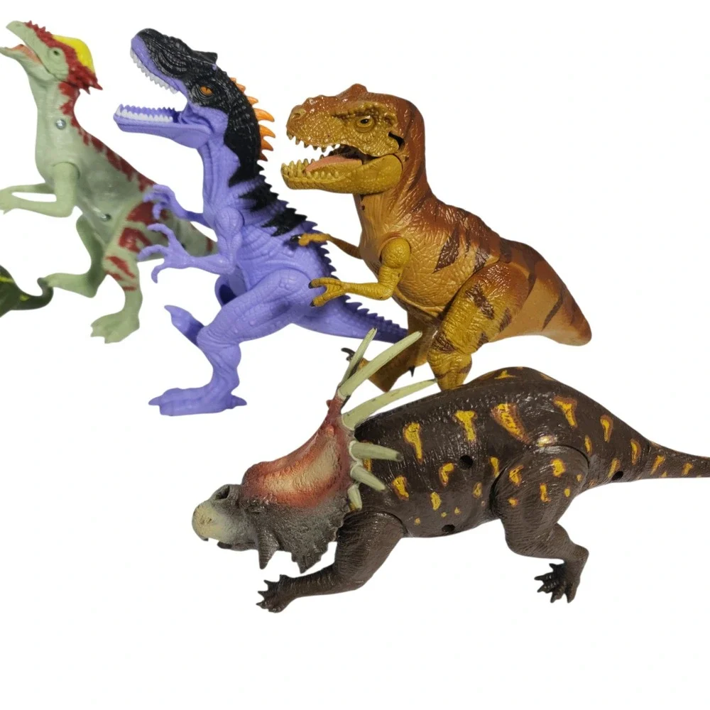 Set of 6 Plastic Dinosaur Figures Kids Toy‎ Collection Lot TRex Fugurines